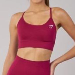 Gymshark Energy Seamless Bra - Beet - Large